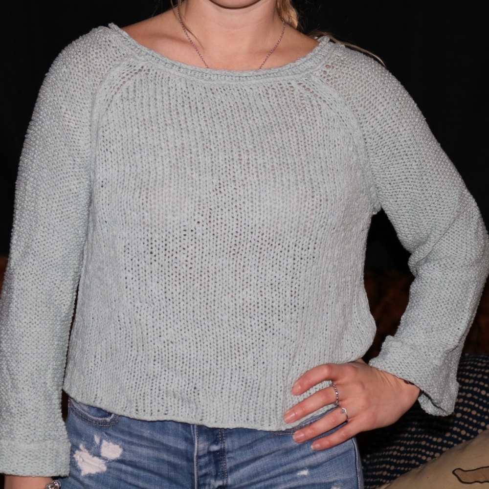 Free people crop sweatshirt